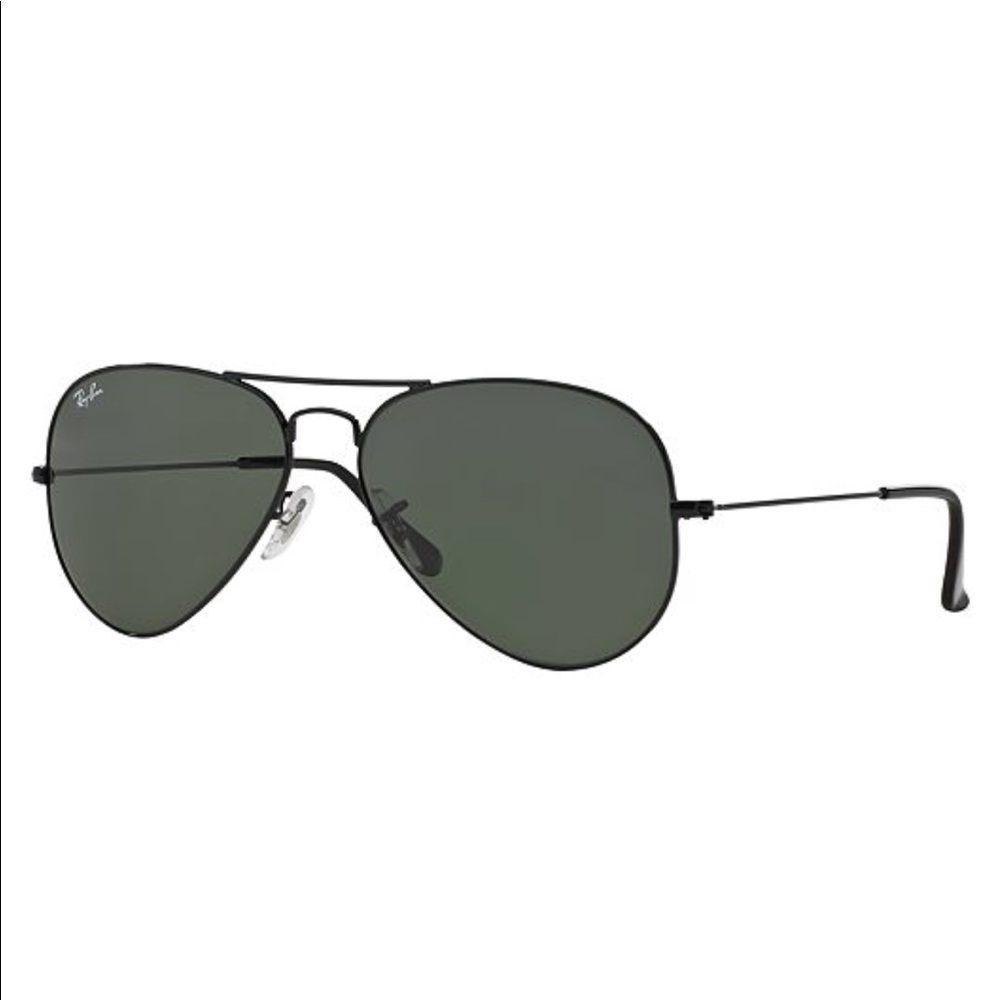 BARELY WORN Ray Ban large frame black aviators